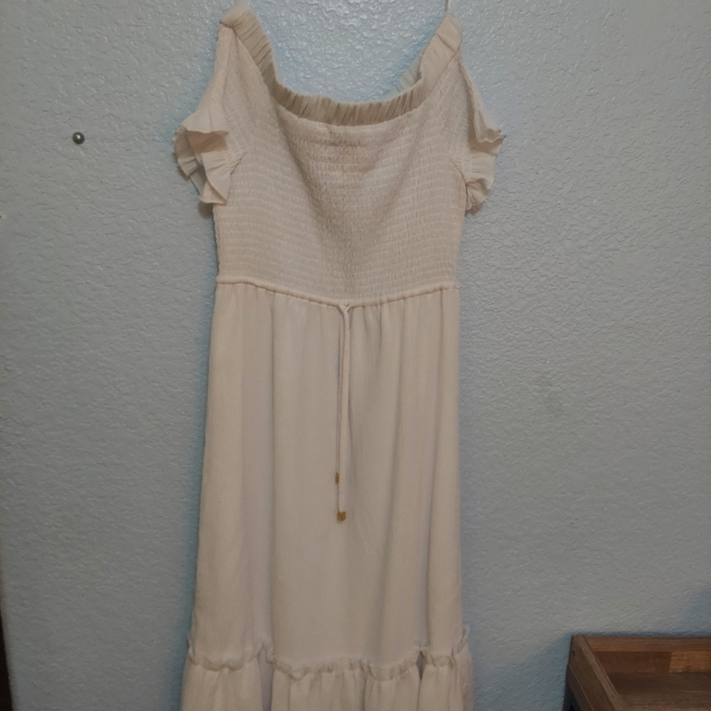 Michael Kors White off the shoulder dress